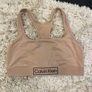 Calvin Klein Beige Sports Bra